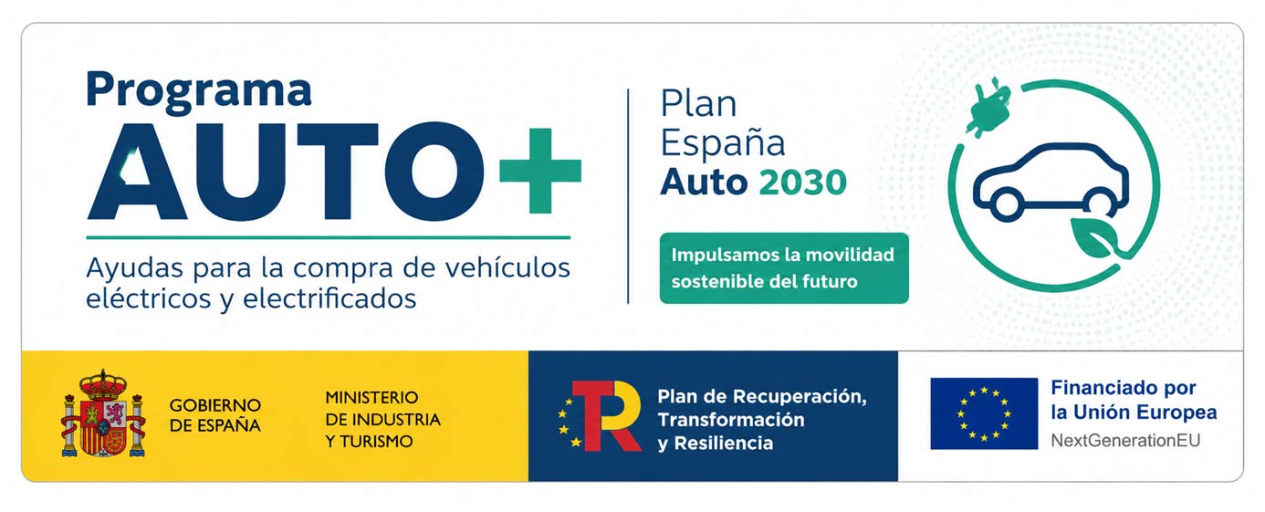 Programa AUTO+ - ayudas para vehículos eléctricos y electrificados en España barcelona catalunya